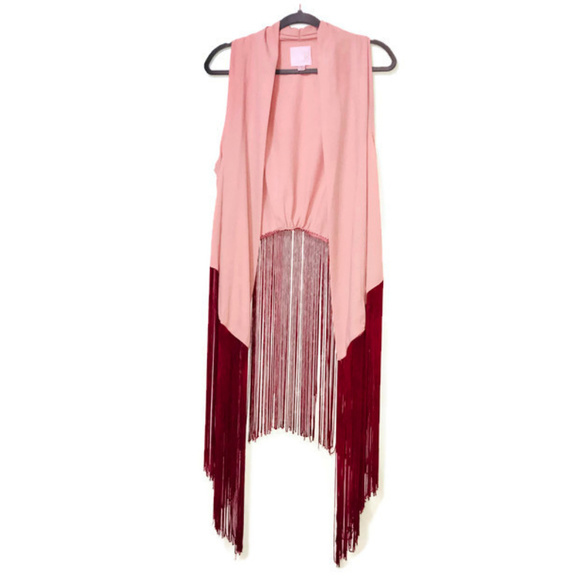 Anthropologie Jackets & Blazers - LINE & DOT Fringe Festival Cardigan Vest | AA